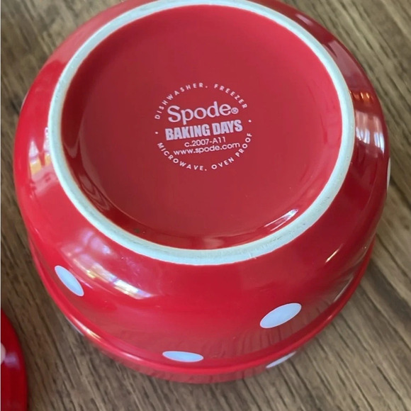 Baking Days Red by SPODE Miniature Baking Dish Set of Two Discontinued EUC - Picture 3 of 8